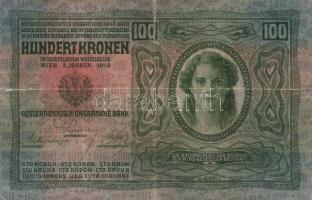 1912. 100K + 1913. 20K + 1917. 2K mindegyik "Abaúj Torna Vármegye Kassa 1913" felülbélyegz...