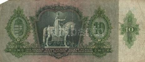 1930-41. 10P, 20P, 50P, 100P, 1000P mindegyik hamis nyilaskeresztes/"érvényesítve" felülbé...