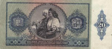 1930-41. 10P, 20P, 50P, 100P, 1000P mindegyik hamis nyilaskeresztes/"érvényesítve" felülbé...