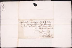 1649 Magyar nyelven írott levél Körmöcbánya városi tanácsának, melyben a garamkövesdi N. Balogh Anna...