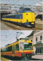 10 db modern, használatlan, kiváló állapotú, vonat motívumú képeslap / 10 modern, unused, excellent ...