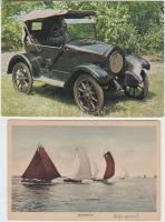 30 db modern, közlekedés motívumú képeslap, főként hintó, hajó, autóbusz és autó témában / 30 modern...