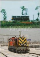 15 db modern, főként használatlan, magyar, vonat motívumú képeslap / 15 modern motive cards about trams, mostly unused