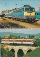 15 db modern, főként használatlan, magyar, vonat motívumú képeslap / 15 modern motive cards about tr...