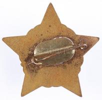 ~1960. "Munkásőr" szolgálati zománcozott jelvény 5 év szolgálat után dísztokban miniatűrre...