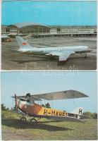 37 db modern, közlekedéssel kapcsolatos képeslap / 37 modern transport motive postcards