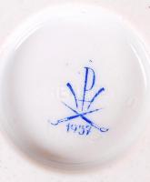 Herendi puttó lábas bonbonier, kézzel festett, jelzett, hibátlan, ritka, m:14 cm