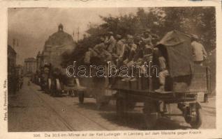 Lviv, Lemberg; K.u.K. military, transportation of a 30.5 cm cannon towards Krasnik