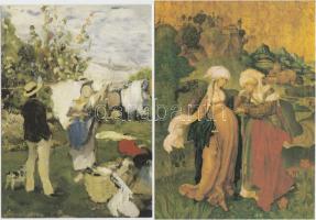 50 db modern művészeti reprodukciós lap / 50 modern reproduction cards