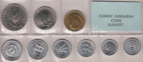 1978. 2f-10Ft 9db klf érmés forgalmi sor fóliatokban T:1