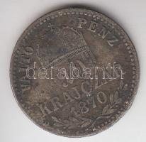 1870KB 10kr Ag "Váltó Pénz" T:3