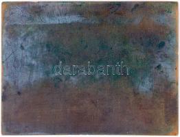 1949. "Magyar Bélyeggyűjtők Országos Egyesülete 1919-1949" Br szögletes plakett T:2