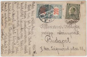 1922 Sakkozók, fotóképeslap, 9×14 cm