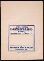 cca 1920 Gyógyszertár a "Magyar királyhoz", Sopron, gyógyszertári zacskó