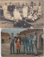 27 db régi, katonai képeslap / 27 militaria postcards
