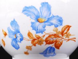 Zsolnay Iris (Kolozsvár) teás kiöntő, matricás, jelzett, hibátlan, kopás a peremeken, m:20 cm