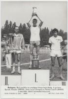 cca 1977-1989 MTI sajtófotók sportolókról, köztük a budapesti felnőtt bajnokságon 11 első helyezést ...