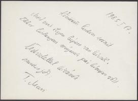 1985 Takács Mari (1938-1997) bemondónő portréja saját kezű aláírásával