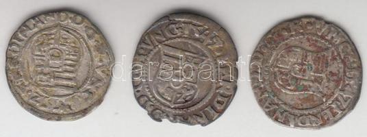 1547-1552. Denar Ag "I. Ferdinánd" (3db) T:2-