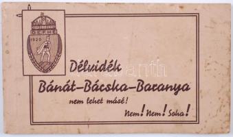 Délvidék képeslapfüzet 18 lappal / Bánát-Bácska-Baranya county postcard booklet with 18 cards