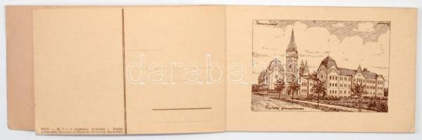 Délvidék képeslapfüzet 18 lappal / Bánát-Bácska-Baranya county postcard booklet with 18 cards