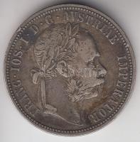 Ausztria 1891. 1Fl Ag "Ferenc József" T:3 Austria 1891. 1 Florin Ag "Franz Joseph" C:F