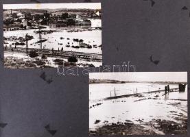 1954-1960 Kaposfolyó árvizeinek megszüntetése Kaposvárott fotókönyv 27db fotóval