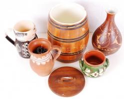 Kerámia fazekas tétel, hibátlanok, összesen:5 db