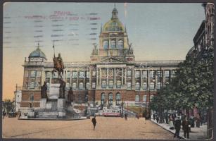 1928 Latabár Kálmán (1902-1970) és Árpád (1903-1961) édesanyjuknak írt képeslapja Prágából