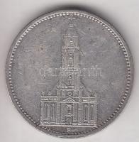 Német 3. Birodalom 1934F 5M Ag "Garnisonkirche" T:2-,3
German Third Reich 1934F 5 Marks Ag...