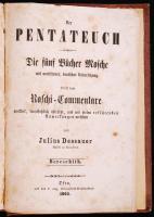 Julius Dessauer: Der Pentateuch. Ofen 1863. Foltos, héber nyelven