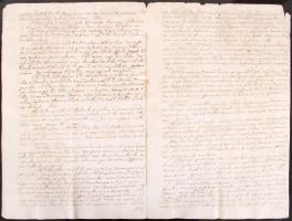 cca 1700 A Berzeviczi család pereinek leírása 1470-től latin nyelven 10 kézzel beírt latin nyelvű ol...