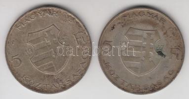1947. 5Ft Ag "Kossuth" T:2-,3