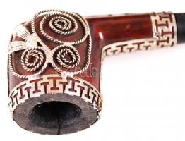 25 darabos nagy pipa gyűjtemény dobozban. márkás, érdekes darabokkal