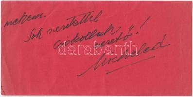 Michel Gyarmaty aláírt levele kedveséhez Párizsból