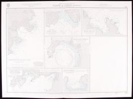 1965-1975 modern nagyméretű térkép 4db