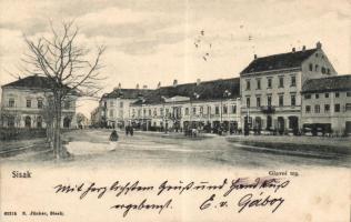 Sziszek, Sisak; main square