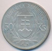 Szlovákia 1944. 50K Ag "Függetlenség 5. évfordulója" T:2-
Slovakia 1944 50 Korun Ag "...