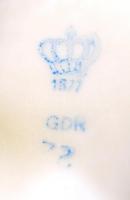 Német figurális porcelán tétel, összesen 4 db, jelzettek, hibátlanok, kézzel festettek, kb 17×19 cm