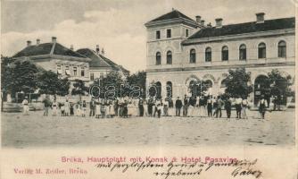 Brcko; main square, Konak, Hotel Posavina