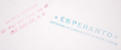 cca 1941 New York eszperanto szolidaritás Jugoszláviával fotó / 
cca 1941 Esperanto solidarity with ...