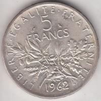 Franciaország 1962. 5Fr Ag T:2- France 1962. 5 Francs Ag C:VF