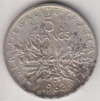 Franciaország 1962. 5Fr Ag T:2- France 1962. 5 Francs Ag C:VF