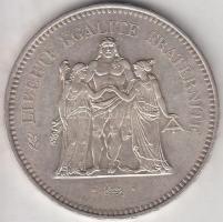 Franciaország 1977. 50Fr Ag "Herkules csoport" T:2
France 1977. 50 Francs Ag "Hercule...