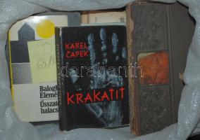 Több zsáknyi vegyes könyvtétel témánként bontva. Krimik, olcsó könyvtár, egyéb