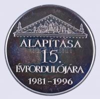 1996. "Inter Európa Bank Rt. Alapításának 15. évfordulójára" Ag emlékérem (15.55g/0.925/32...