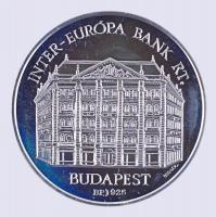 1996. "Inter Európa Bank Rt. Alapításának 15. évfordulójára" Ag emlékérem (15.55g/0.925/32...