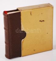 Minikönyv: Arany János balladái. Névre szóló, sorszámozott minikönyv, egészbőr kötésben 200. sorszám