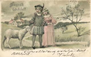 Easter, Emb. litho