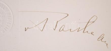 1936 Gyalogezred parancsnoki kinevező okirat Bartha Károly aláírásával